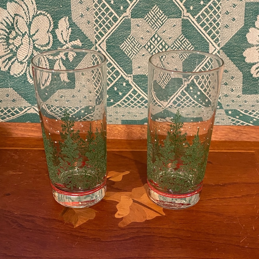 Vintage LIBBEY Set of 2 15oz Glass Set